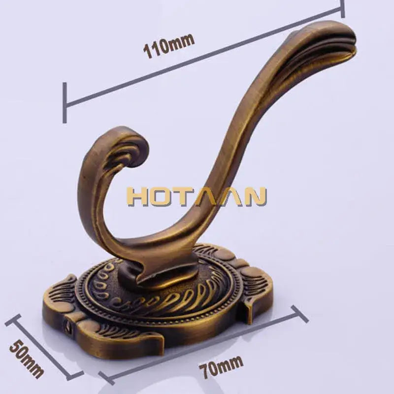 DecorBites™ خطافات وشماعات حائط برونزية عتيقة للمناشف والمعاطف والأرواب