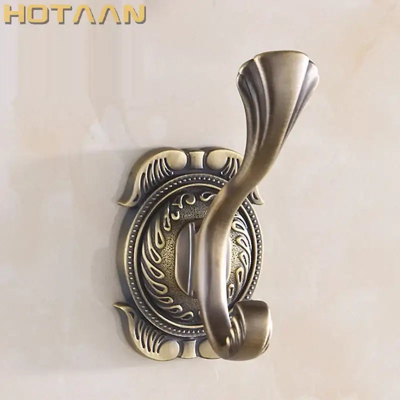 DecorBites™ خطافات وشماعات حائط برونزية عتيقة للمناشف والمعاطف والأرواب