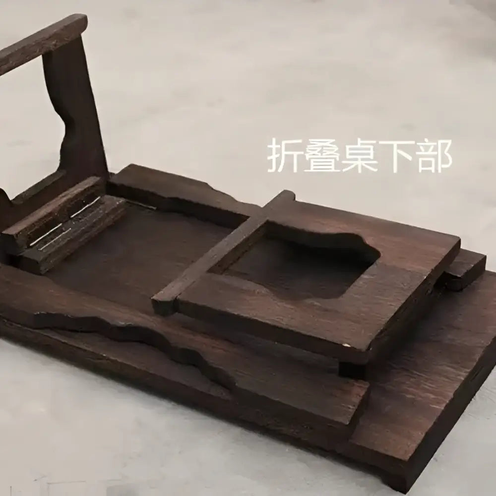 DecorBites™ Antique Chinese Style Solid Wood Table for Hanfu Shoots & Tea Time