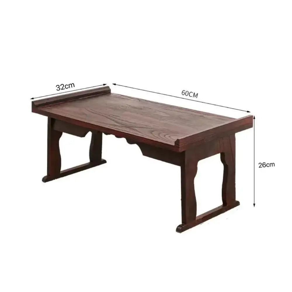 DecorBites™ Antique Chinese Style Solid Wood Table for Hanfu Shoots & Tea Time