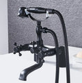 DecorBites™ Antique Chrome Bathtub Shower Mixer Faucet Tap Set for Bathroom