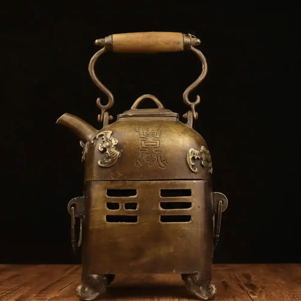 DecorBites™ Antique Collection: Charcoal Fire Stoves, Warm Wine Pots, Copper Teapots & Home Decor