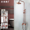 DecorBites™ Antique Copper 3-Function Shower Set with Rainfall Head and Hand Shower