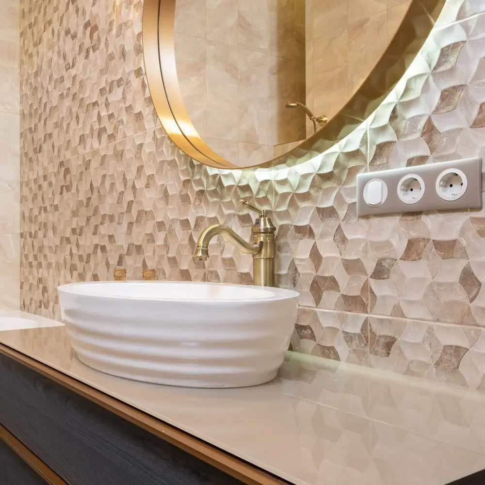 خلاط حوض الحمام النحاسي بلمسة نهائية عتيقة من DecorBites™ للحمام والمغاسل