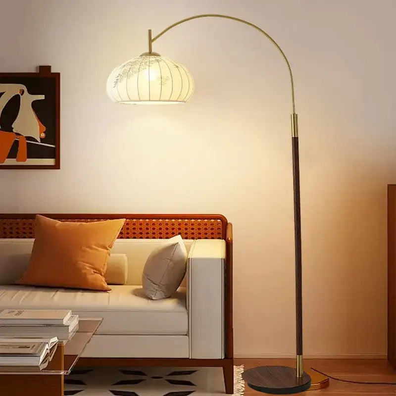 DecorBites™ Antique Fishing Floor Lamp for Living Room Bedroom Study