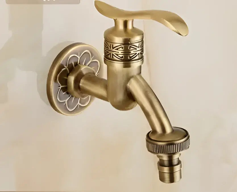 DecorBites™ Antique Garden Bibcocks Tap for Outdoor Washing, Bathroom, Mop, and More