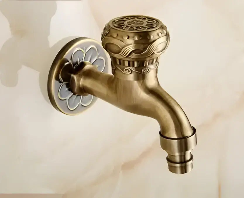 DecorBites™ Antique Garden Bibcocks Tap for Outdoor Washing, Bathroom, Mop, and More