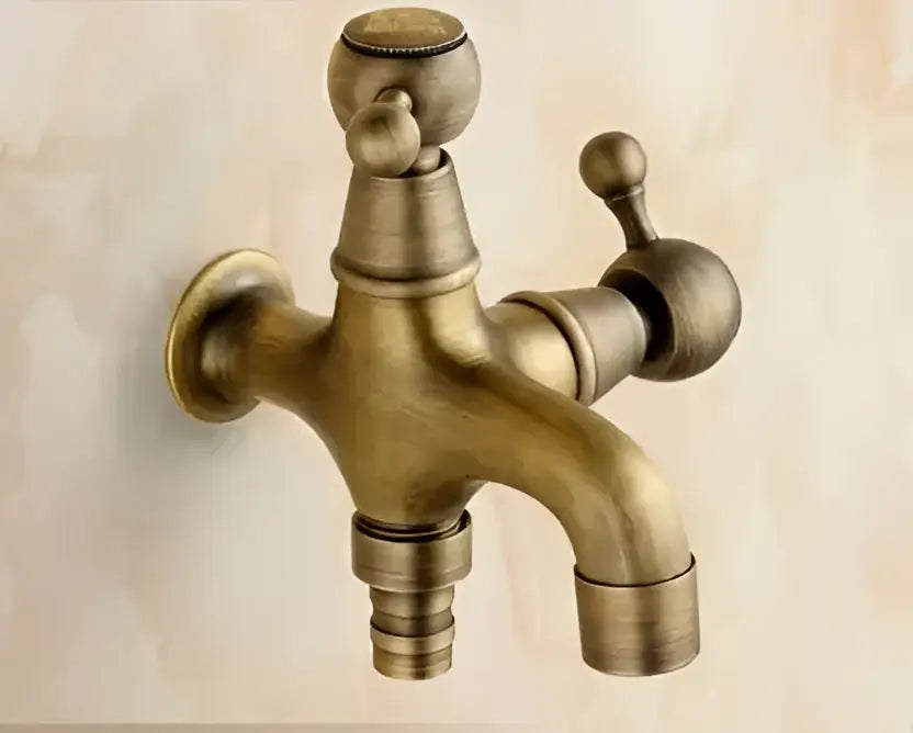 DecorBites™ Antique Garden Bibcocks Tap for Outdoor Washing, Bathroom, Mop, and More
