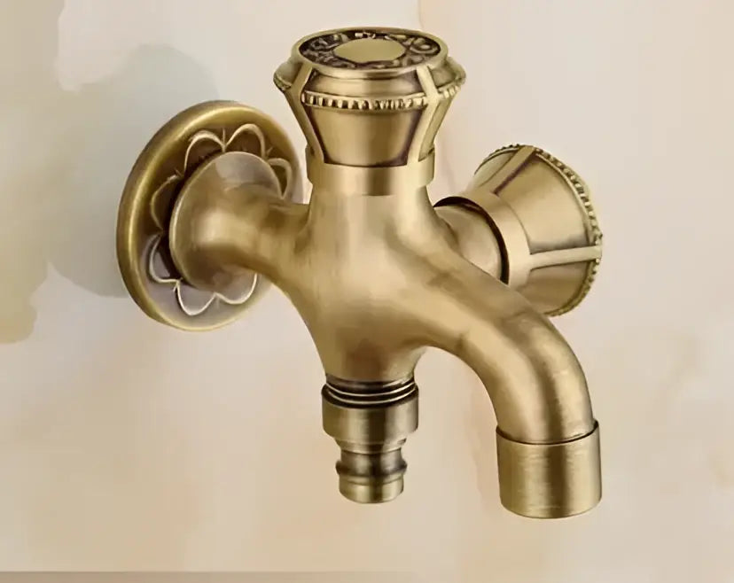 DecorBites™ Antique Garden Bibcocks Tap for Outdoor Washing, Bathroom, Mop, and More