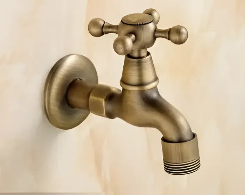 DecorBites™ Antique Garden Bibcocks Tap for Outdoor Washing, Bathroom, Mop, and More