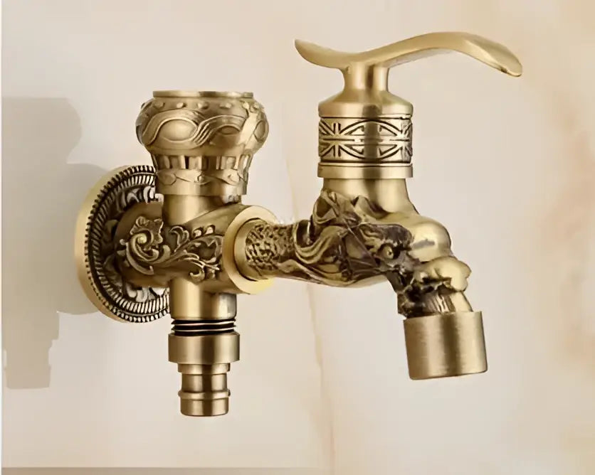 DecorBites™ Antique Garden Bibcocks Tap for Outdoor Washing, Bathroom, Mop, and More