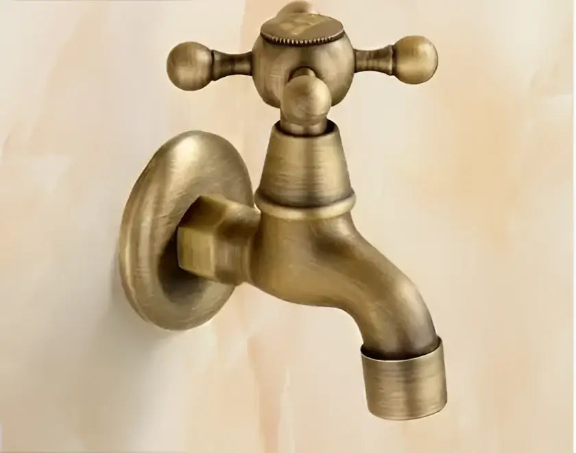 DecorBites™ Antique Garden Bibcocks Tap for Outdoor Washing, Bathroom, Mop, and More