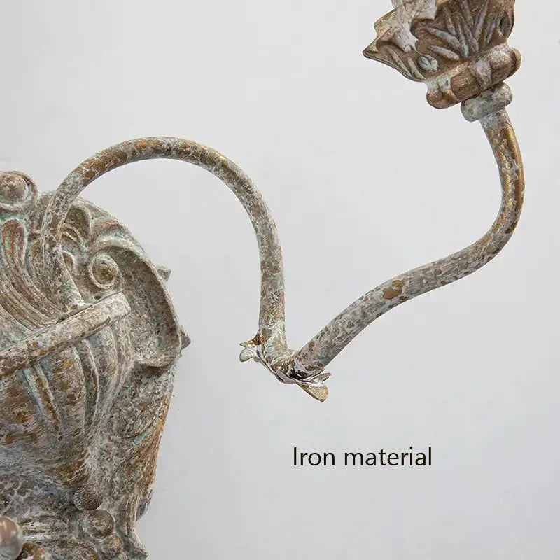 DecorBites™ Antique Iron Double Headed Wall Lamp | Retro Bedroom Bedside Corridor Living Room