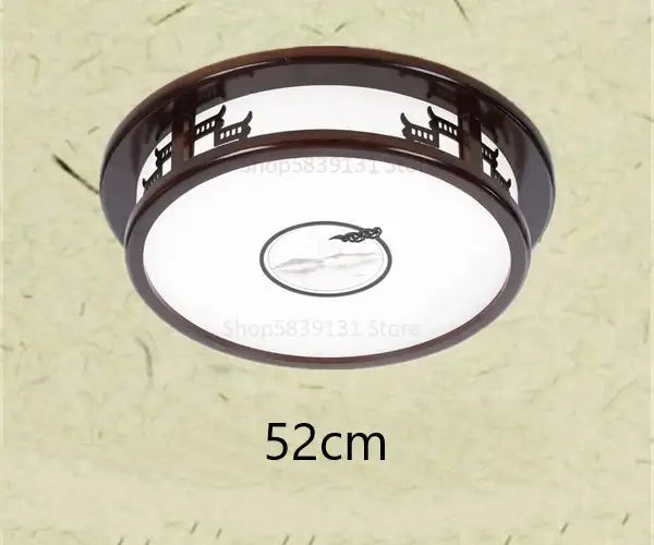 DecorBites™ Antique Style Solid Wood Led Ceiling Light for Living Room Bedroom & Study