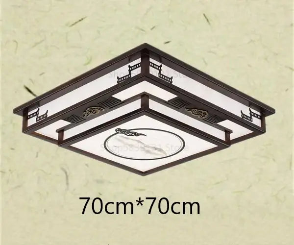 DecorBites™ Antique Style Solid Wood Led Ceiling Light for Living Room Bedroom & Study