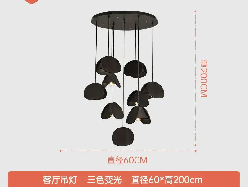 DecorBites™ Antique Style Solid Wood Retro Pendant Light - High-End Living Room Lighting