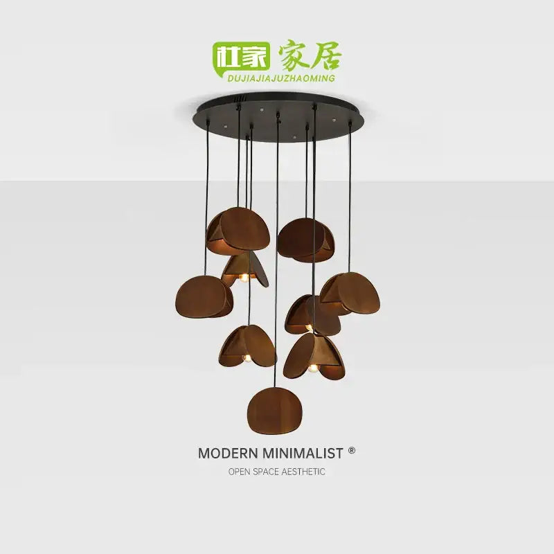 DecorBites™ Antique Style Solid Wood Retro Pendant Light - High-End Living Room Lighting