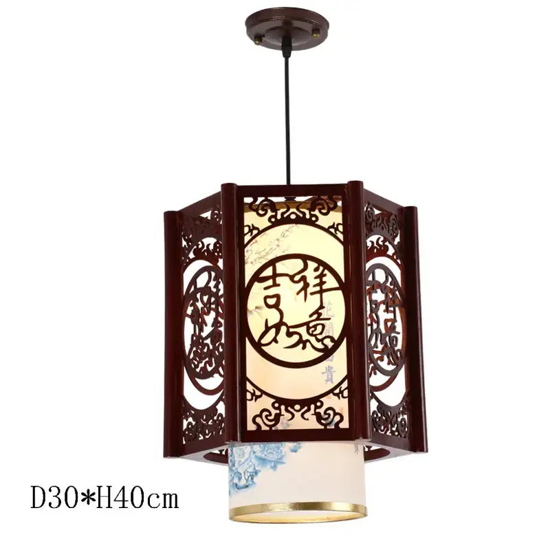 DecorBites™ Antique Wood Pendant Lights for Dining Room, LED Living Room Decor Lighting Fixtures