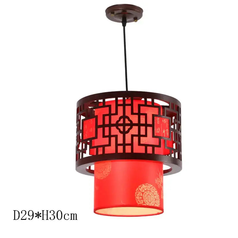 DecorBites™ Antique Wood Pendant Lights for Dining Room, LED Living Room Decor Lighting Fixtures