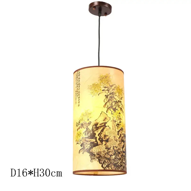 DecorBites™ Antique Wood Pendant Lights for Dining Room, LED Living Room Decor Lighting Fixtures
