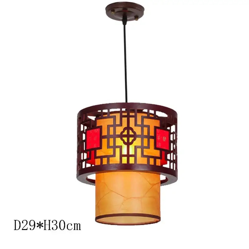 DecorBites™ Antique Wood Pendant Lights for Dining Room, LED Living Room Decor Lighting Fixtures