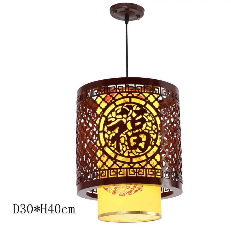 DecorBites™ Antique Wood Pendant Lights for Dining Room, LED Living Room Decor Lighting Fixtures
