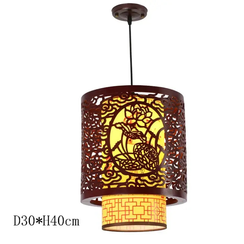 DecorBites™ Antique Wood Pendant Lights for Dining Room, LED Living Room Decor Lighting Fixtures