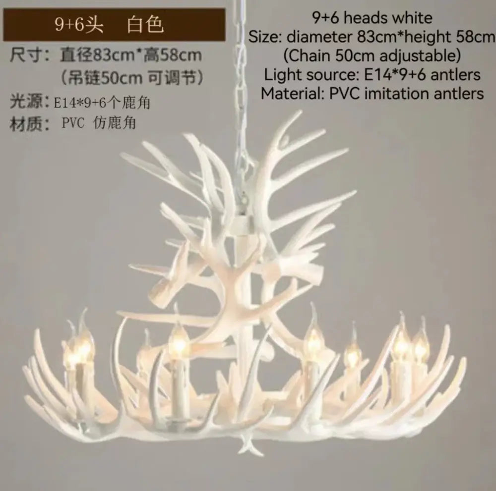 DecorBites™ Antler Branch Ceiling Chandelier