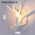 DecorBites™ Antler Chandelier: American Retro Resin Horn Deer Lamps for Rustic Indoor Decor