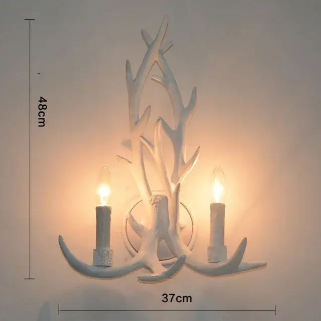 DecorBites™ Antler Chandelier: Resin Deer Horn Pendant Lighting for Home, Restaurant, Hotel