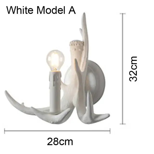 DecorBites™ Antler Chandelier: Resin Deer Horn Pendant Lighting for Home, Restaurant, Hotel