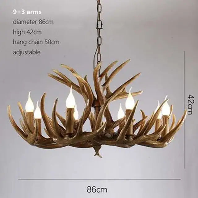 DecorBites™ Antler Pendant Chandelier for Home Decor and Lighting Fixtures