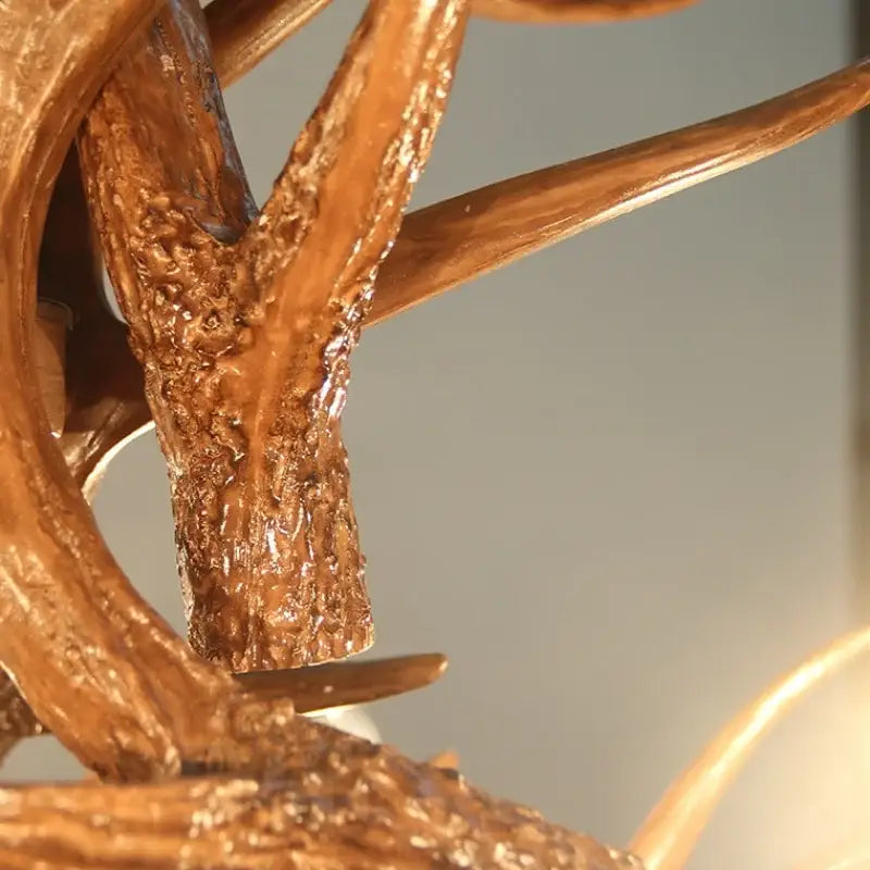 DecorBites™ Antler Pendant Chandelier for Living Room Decor - 6 Arms Deer Horn Hanging Lamp