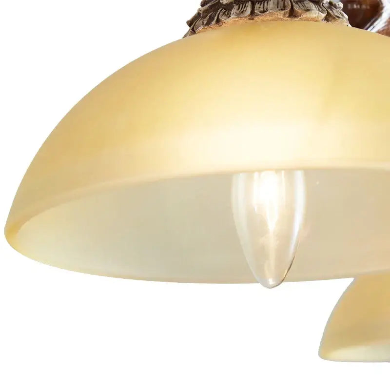 DecorBites™ Antler Resin Chandelier: Nordic Pendant Light for Living/Dining Room, Bar, Cafe