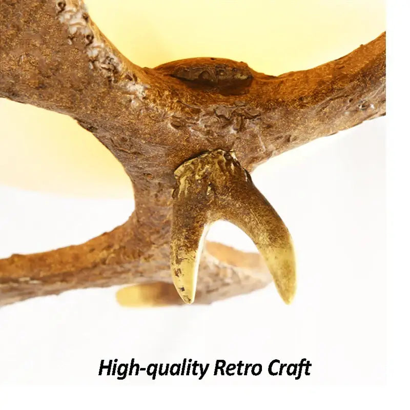 DecorBites™ Antler Resin Glass Ceiling Light American Country Retro Style Home Decor