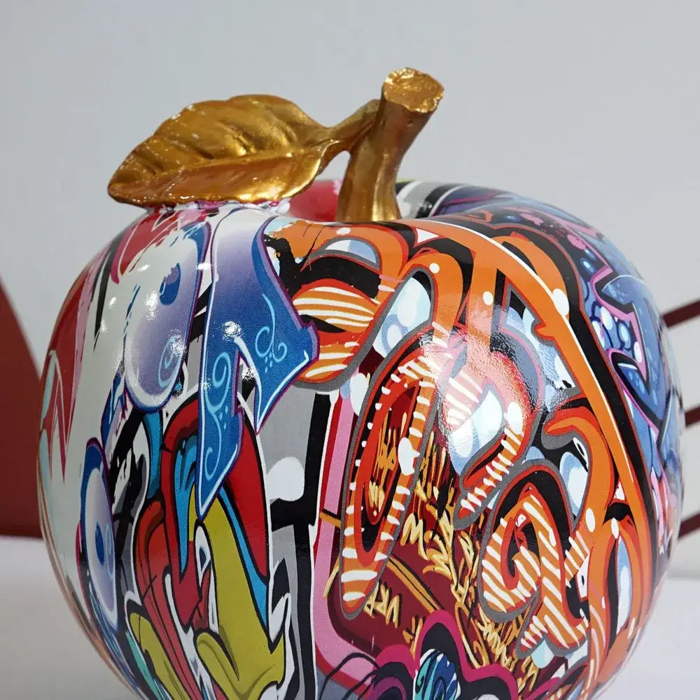 DecorBites™ Apple Sculpture Resin Ornament Modern Pop Art Interior Decor Statue