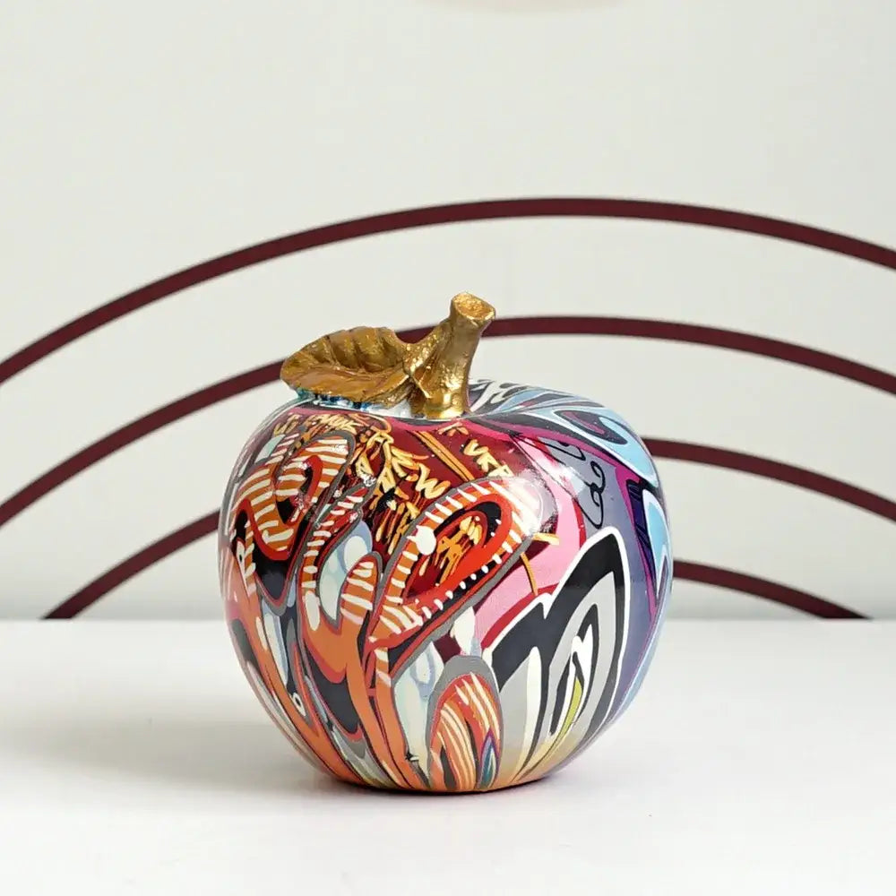 DecorBites™ Apple Sculpture Resin Ornament Modern Pop Art Interior Decor Statue