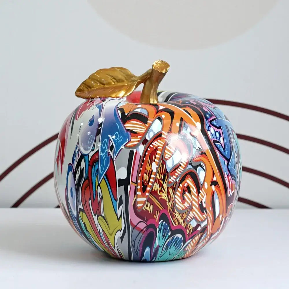 DecorBites™ Apple Sculpture Resin Ornament Modern Pop Art Interior Decor Statue