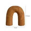 DecorBites™ Arc Ceramic Vase Geometric Abstract Home Decor Flower Arrangement Accessory