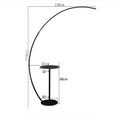 DecorBites™ Arc LED Floor Lamp with Remote Control - Nordic Minimalist Design