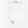 DecorBites™ Arc Shape LED Floor Lamp with Remote Control for Modern Living Room Decor