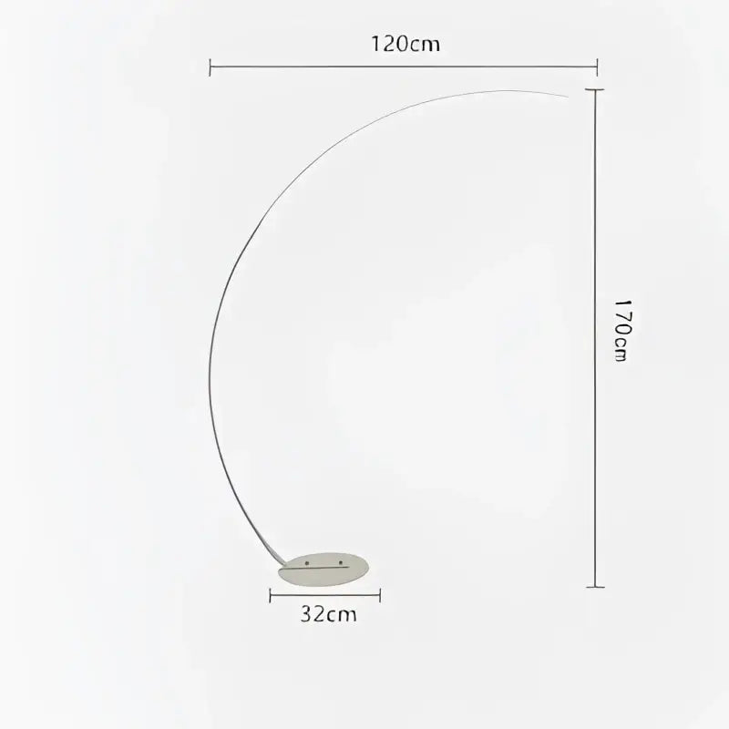 DecorBites™ Arc Shape LED Floor Lamp with Remote Control for Modern Living Room Decor