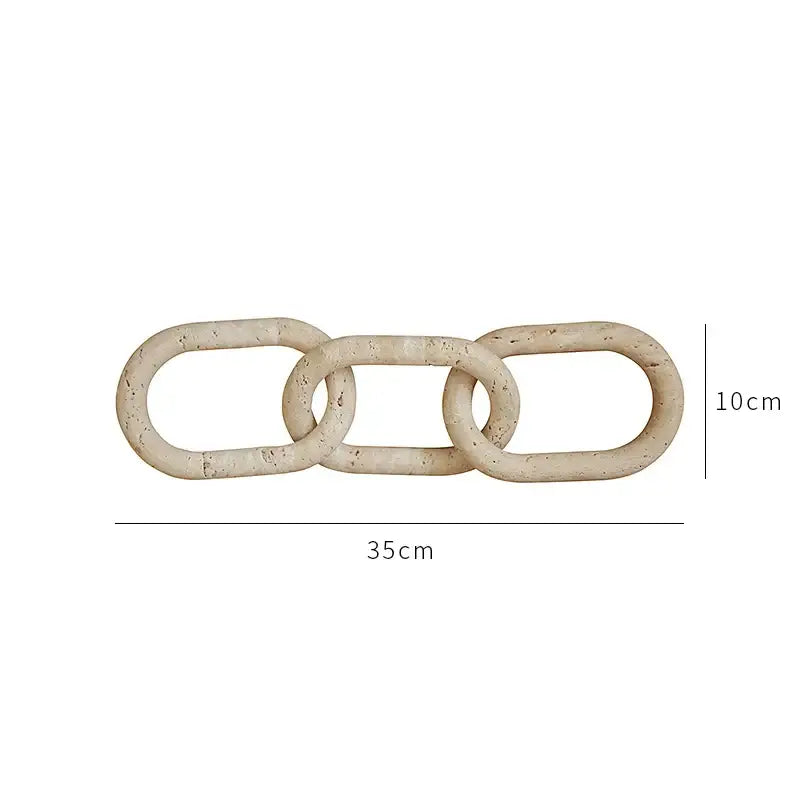 DecorBites™ Archway Shape Travertine Sculpture Figurine Statue for Home Decor
