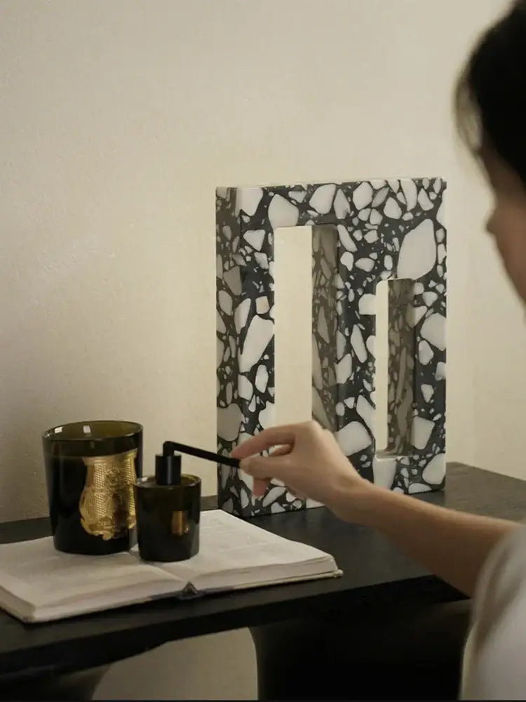 DecorBites™ Archway Terrazzo Sculpture for Home Decor