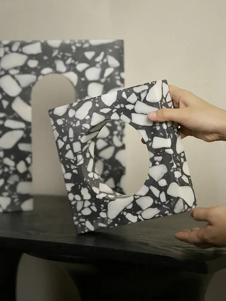 DecorBites™ Archway Terrazzo Sculpture for Home Decor