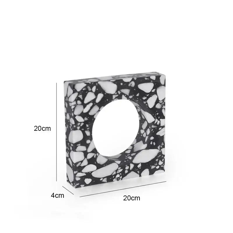 DecorBites™ Archway Terrazzo Sculpture for Home Decor