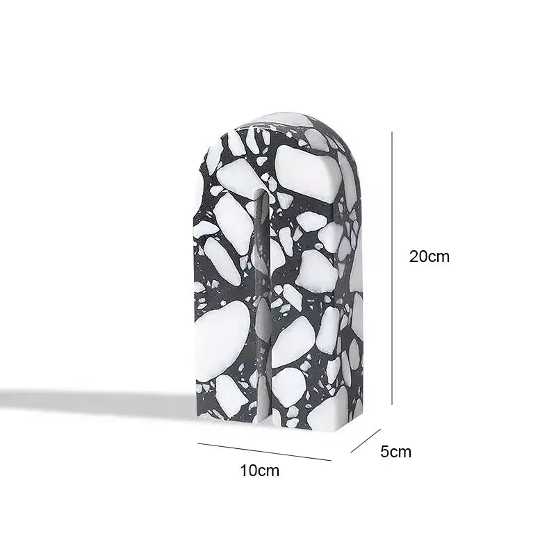 DecorBites™ Archway Terrazzo Sculpture for Home Decor
