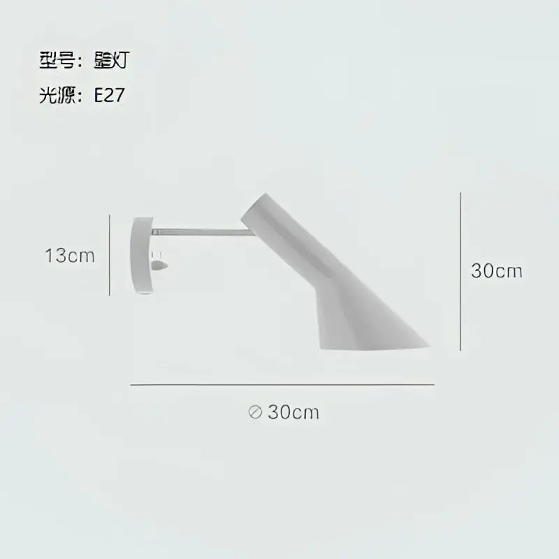 DecorBites™ Arne Jacobsen Corner Floor Lamp Black White LED Modern Living Room Decor