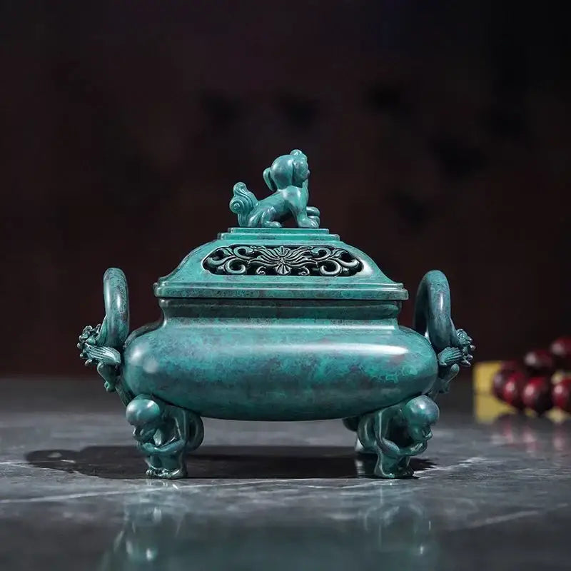 DecorBites™ Aromatherapy Brass Incense Stove for Home and Office Decoration