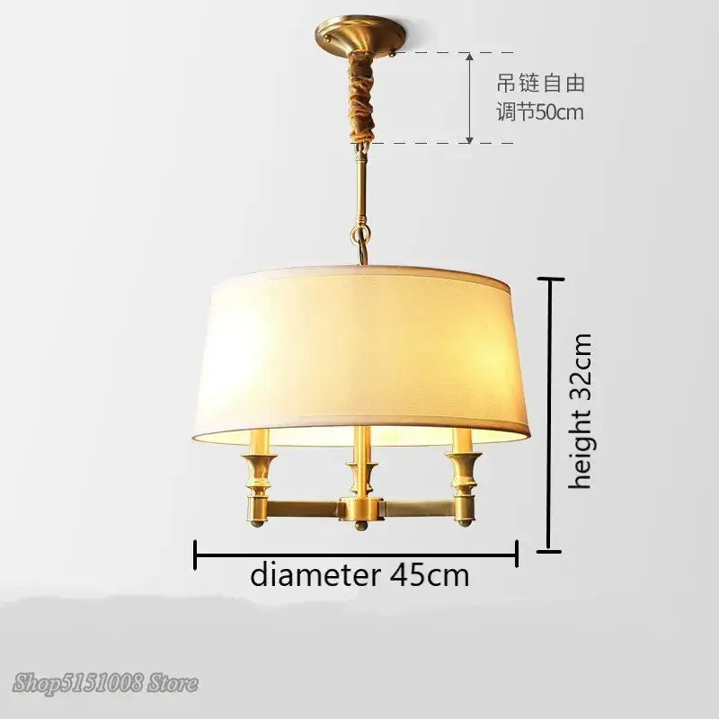 DecorBites™ Art Deco Copper Pendant Light for Dining Room, Living Room & Bedroom Lighting